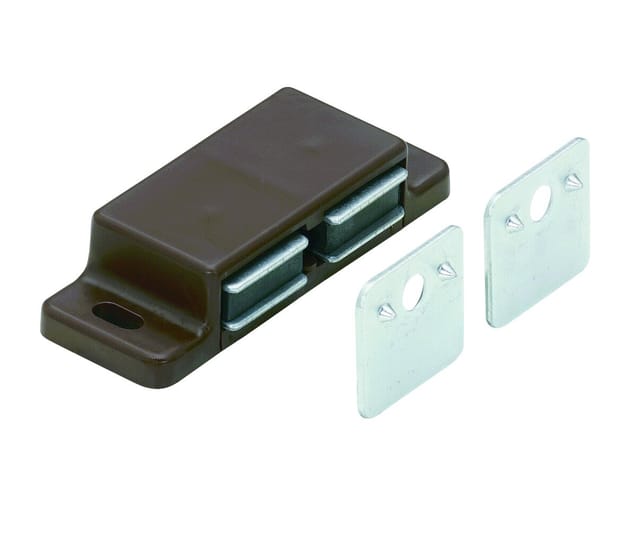 Hettich Magnetschnäpper 2 x 3 kg Platte starr Braun