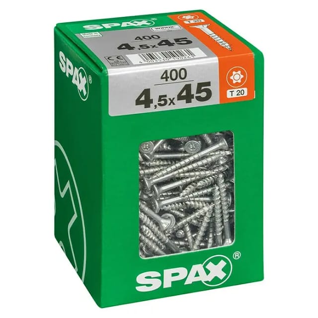 Spax Senkkopf Universalschraube T-Star plus-Antrieb Ø 4,5 mm x 45 mm 400 Stück