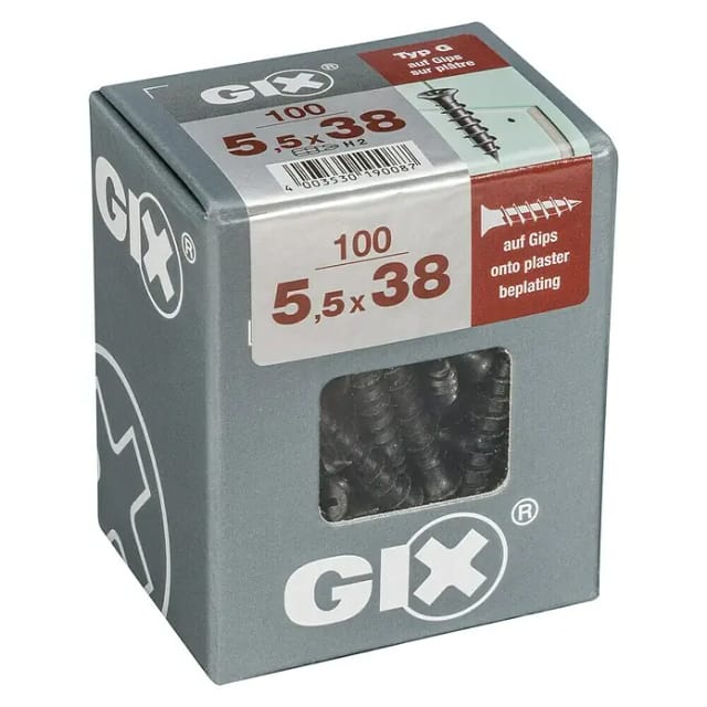 Gix Typ G 5,5 x 38 5,5 mm x 38 mm 100 Stück