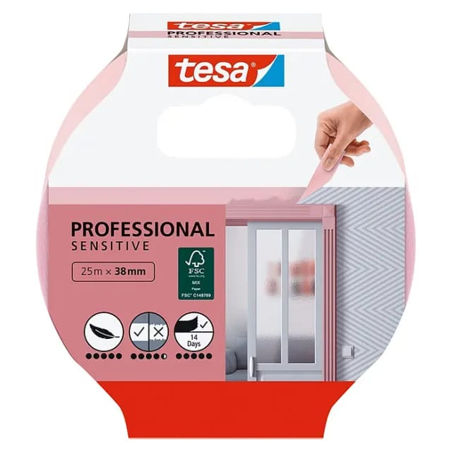 Tesa Malerband Professional Sensitive 25 m x 38 mm