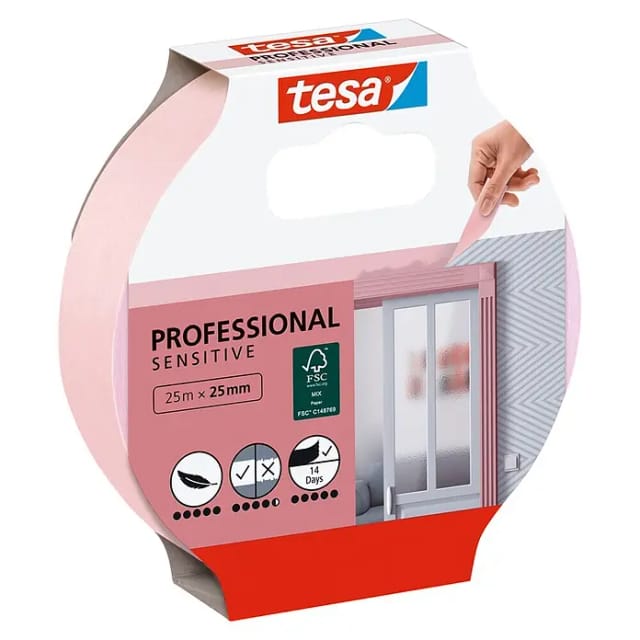 Tesa Malerband Professional Sensitive 25 m x 25 mm