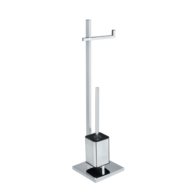 Wenko Stand WC-Garnitur Quadro Chrom