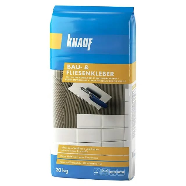 Knauf Bau- & Fliesenkleber Grau 20 kg