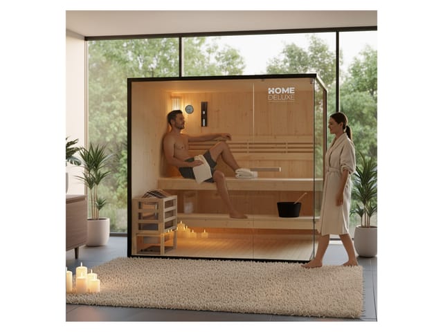 Home Deluxe Traditionelle Sauna SHADOW XL für bis zu 5 Personen