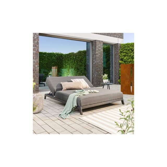 Home Deluxe Sonnenliege VALENCIA Anthrazit für 2 Personen