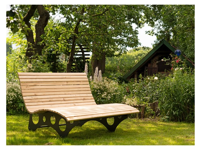 Home Deluxe Wellenholzliege TAIGA