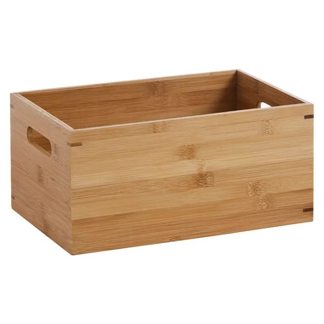Zeller Aufbewahrungskiste Bambus 20 cm x 30 cm x 14 cm Natur