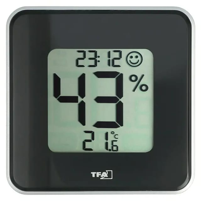 TFA Digitales Thermo-Hygrometer Style Schwarz