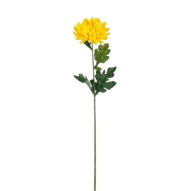 Mica Decorations Kunstblume Chrysantheme Gelb 60 cm