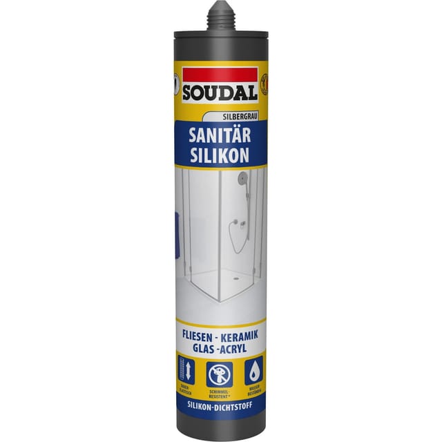 Soudal Sanitär Silikon Silbergrau