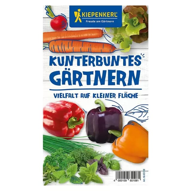 Gemüsesamen-Set 'Kunterbuntes Gärtnern - Vielfalt auf kleiner Fläche'