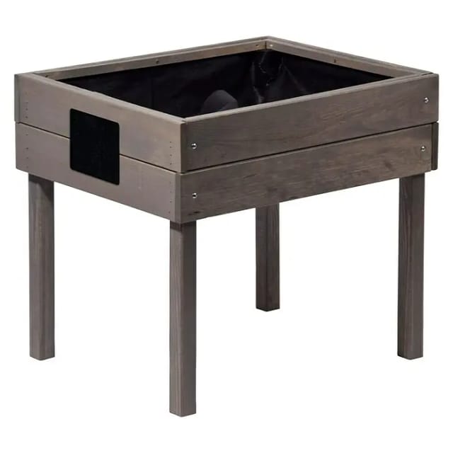 Dobar Minihochbeet mit Tafel 50 cm x 40 cm x 45 cm Anthrazit FSC®