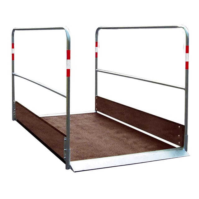 Schake Grabenbrücke Holz 1 m x 2,2 m Braun