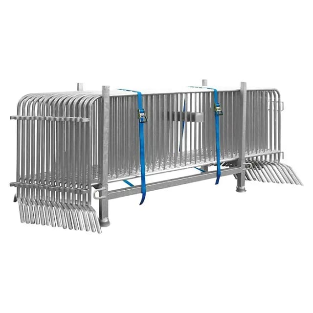 Schake Absperrgitter-Set Typ D Silber 15-tlg.