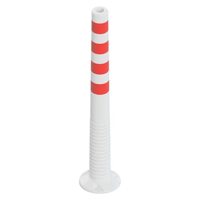 Schake Flexipfosten Schrauben Dübel Ø 80 mm x 1.000 mm Weiß-Rot