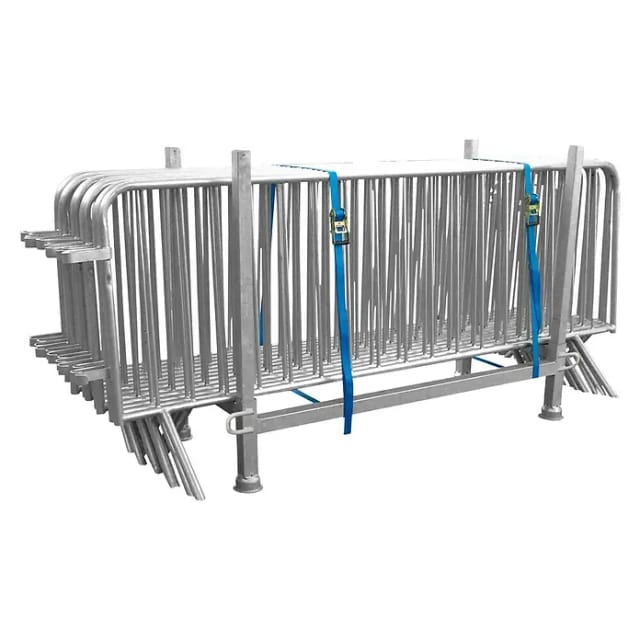 Schake Set-Absperrgitter Typ B Silber 15 Stück