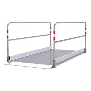 Schake Grabenbrücke Stahl Aluminium 1,2 m x 2,80 m Silber