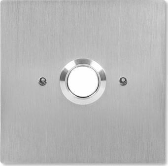 Schalter Aco Ins-ob-60 Edelstahl Weiß Beleuchtet