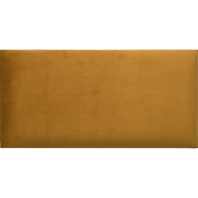 Wandkissen Rechteck 60 cm x 30 cm Gelb Samt