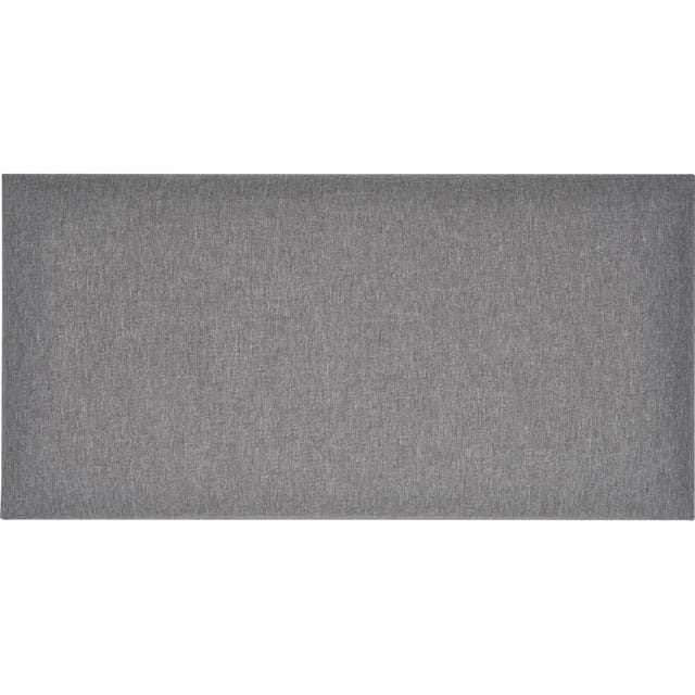 Wandkissen Rechteck 60 cm x 30 cm Dunkelgrau Struktur