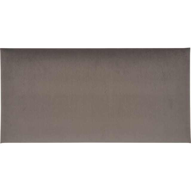 Wandkissen Rechteck 60 cm x 30 cm Dunkelgrau Samt