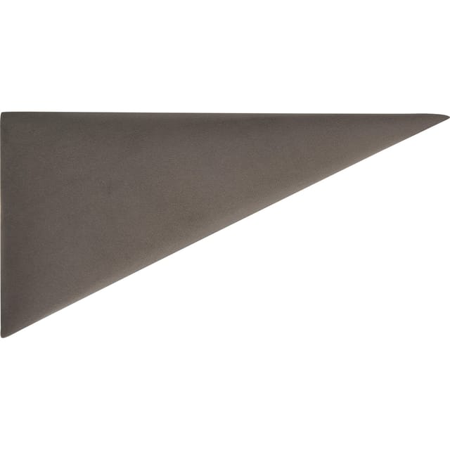 Wandkissen Dreieck 15 cm x 30 cm Dunkelgrau Samt