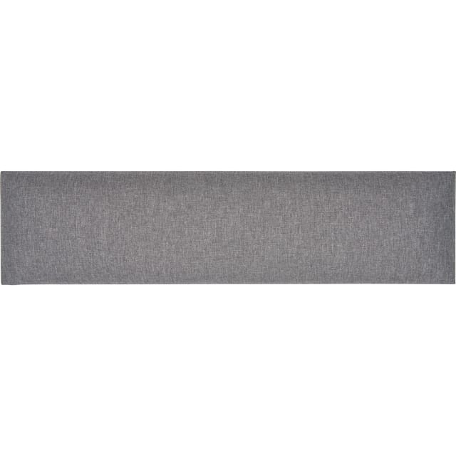 Wandkissen Rechteck 15 cm x 60 cm Dunkelgrau Struktur