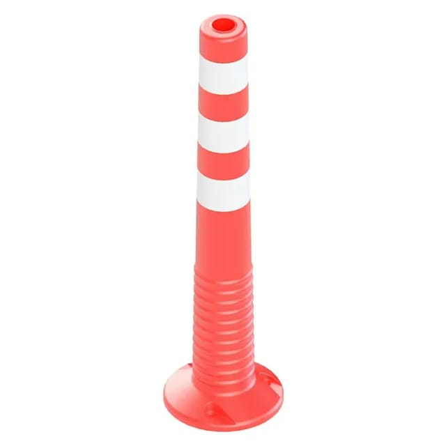 Schake Flexipfosten Ø 80 mm x 750 mm Schrauben Dübel Rot-Weiß