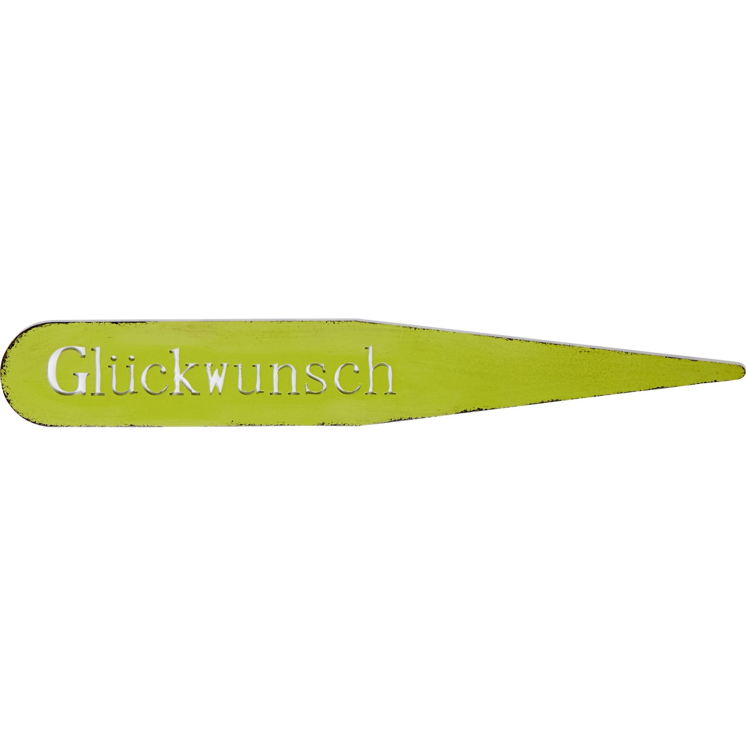 Deko-Stecker Glückwunsch 21 cm Grün