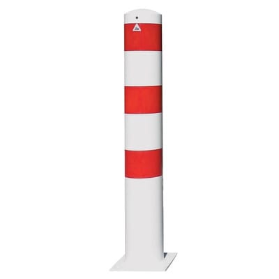 Schake Absperrpoller Dübelbefestigung Ø 273 mm x 1.500 mm Weiß-Rot