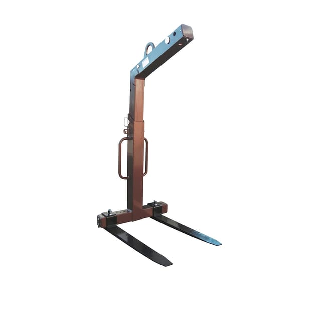 Schake Kran Ladegabel Tragkraft 1.500 kg Lackiert Braun