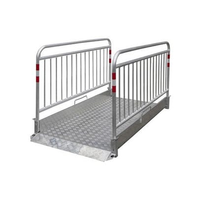 Schake Grabenbrücke Aluminium 1 m x 2,30 m Silber