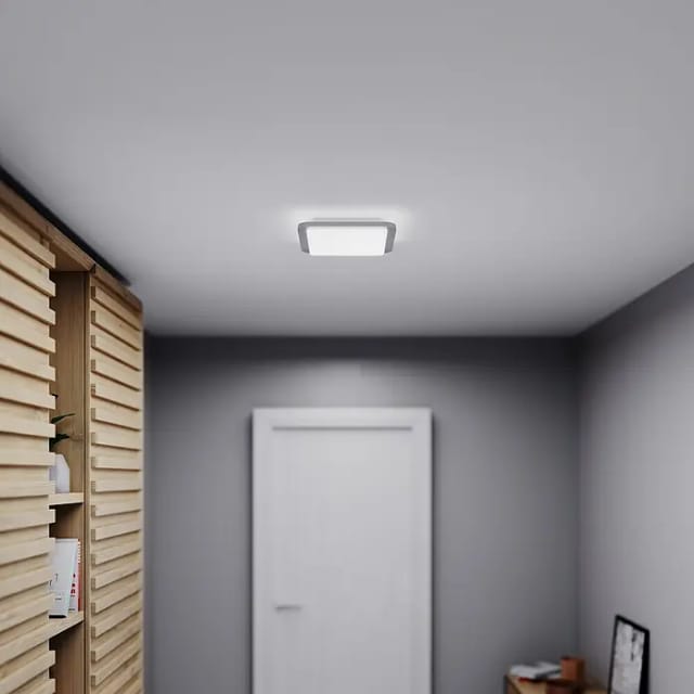 Steinel LED-Deckenleuchte mit Bewegungsmelder RS LED D2 S Edelstahl