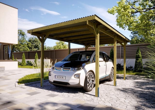 Weka Einzelcarport 606 Gr.1 300 x 500 cm