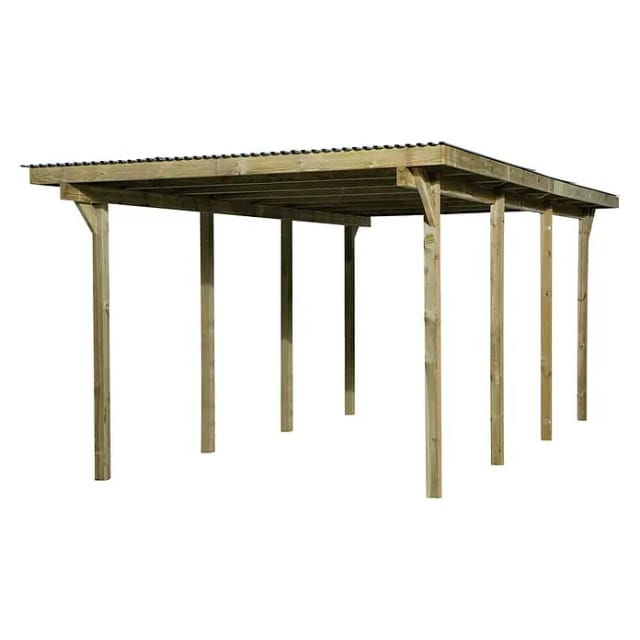 Weka Einzelcarport 606 Gr.2 300 x 600 cm