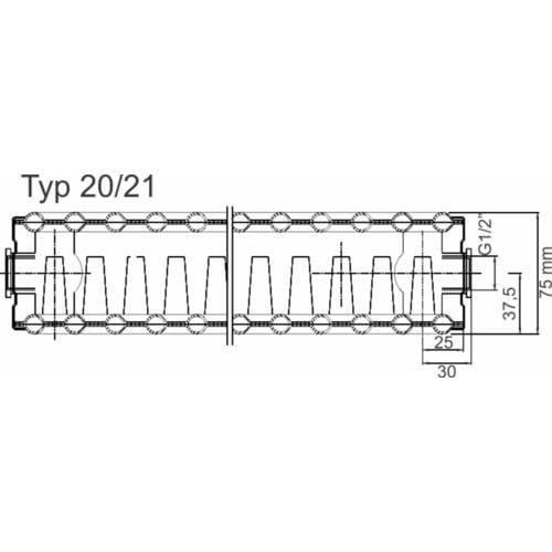 Leysser Austauschheizkörper Typ EKE (21) 55 cm x 140 cm