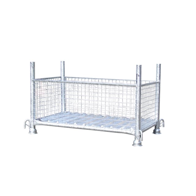 Schake Gitterboxpalette 1,43 m x 0,87 m x 0,5 m Feuerverzinkt