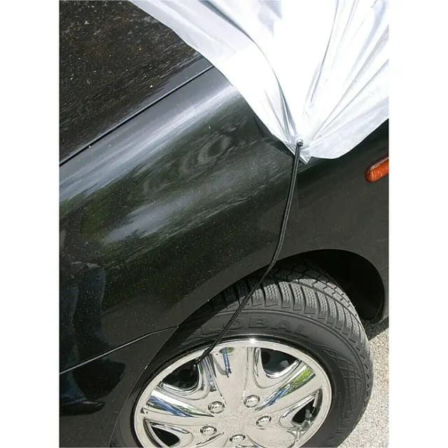 Eufab Halbgarage mit Gummizug und Haken Gr. XL Silber
