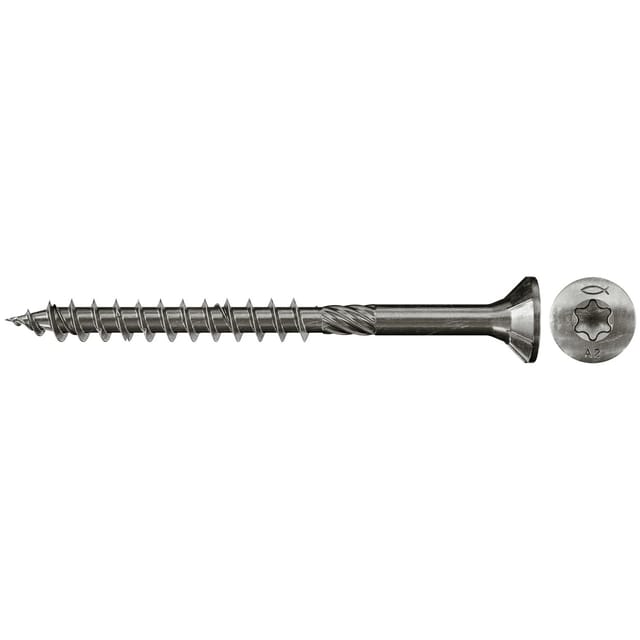 Fischer Holz-/Spanplattenschraube PowerFast Ø 5 mm x 80 mm 100 Stück