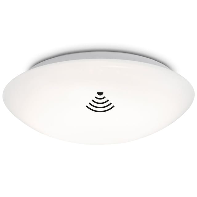 Brilo LED Deckenleuchte Elipso Bewegunsgmelder Neutralweiß 38 x 7 cm Weiß