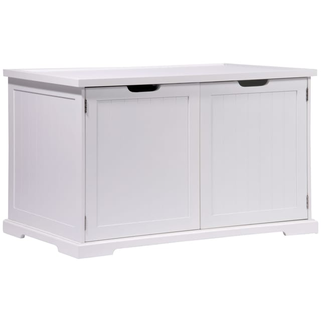 Design Katzenschrank XL Katzenhöhle 95 x 54 x 57,5 cm Weiß
