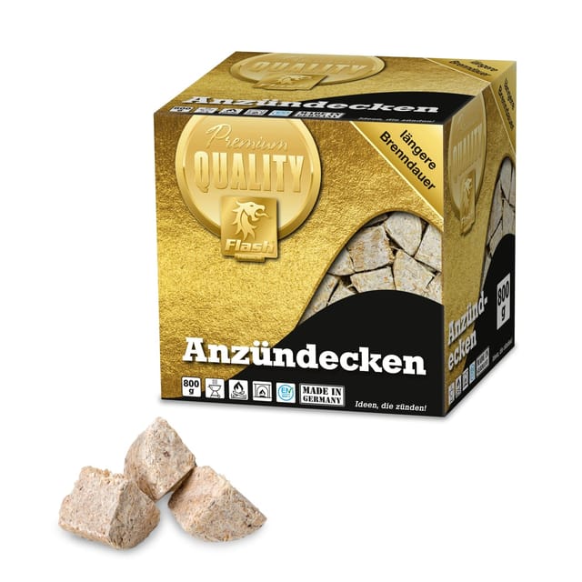 Flash Gold Anzündecken 800 g
