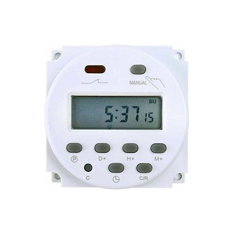 Bravix Uhr, Summer Und Zeitschaltuhr Für Schaltschränke. Elektronische 12-v-zeitschaltuhr Mit Programmierbarem Lcd-display.