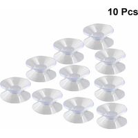 Bravix 100er-packung Doppelsaugplatten – Saugnapfpads Für Glas Und Kunststoff – 30 Mm Breit