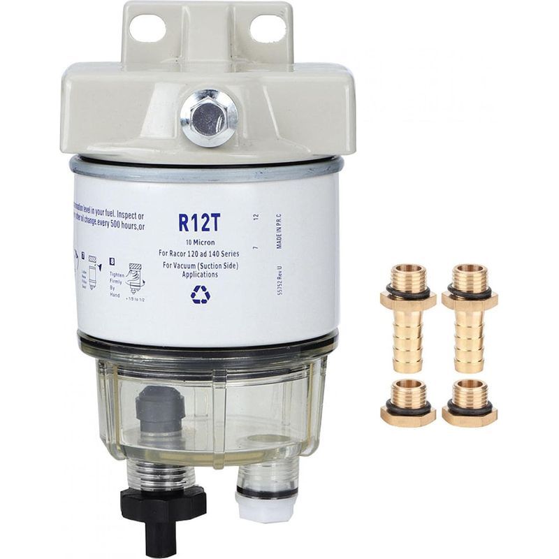 Bravix R12t Kraftstofffilter, Kraftstofffilter-wasserabscheider Für Boote, Durchflussrate 30 Gph