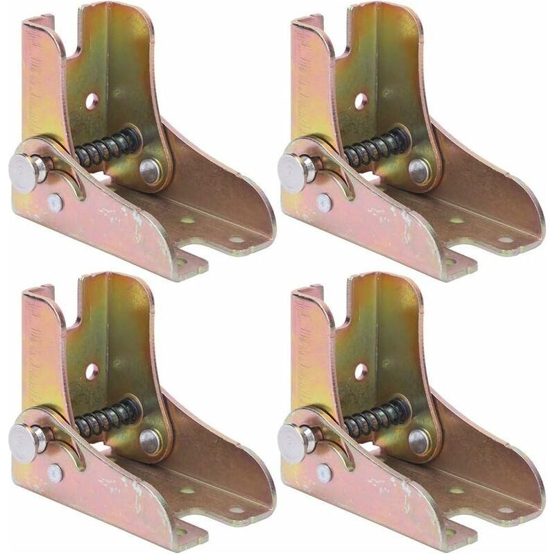 Bravix 4er-set Klapptischbeine, Arretierbare Ausziehtischbeine, Warmlaminierte Stahl-klappsofabeine, 2,3 Mm Dick, Möbelzubehör