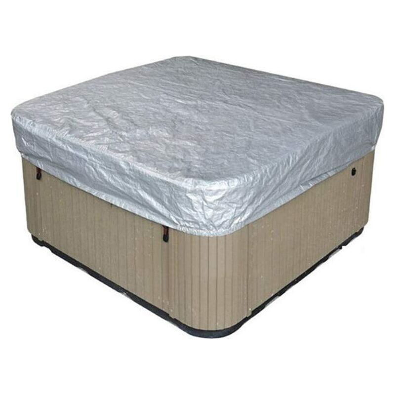 Bravix Runde Outdoor-badewannenabdeckung, Silberplattiert, Staub- Und Regendicht, Schutzabdeckung Für Schwimmbad, Badewanne, Spa, Quadratischer Schutz, 23 X 12 X 3 X 30 Cm, Silber