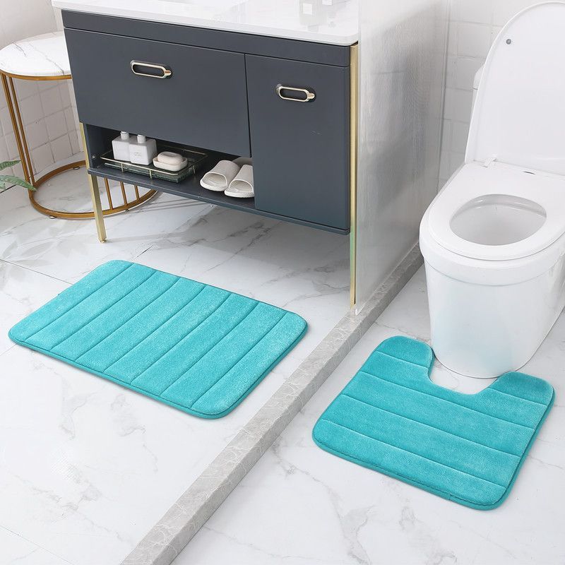 Bravix 2er-set Rutschfeste Badematten, Mikrofaser-badematten, Hohe Wasseraufnahme, Waschbar