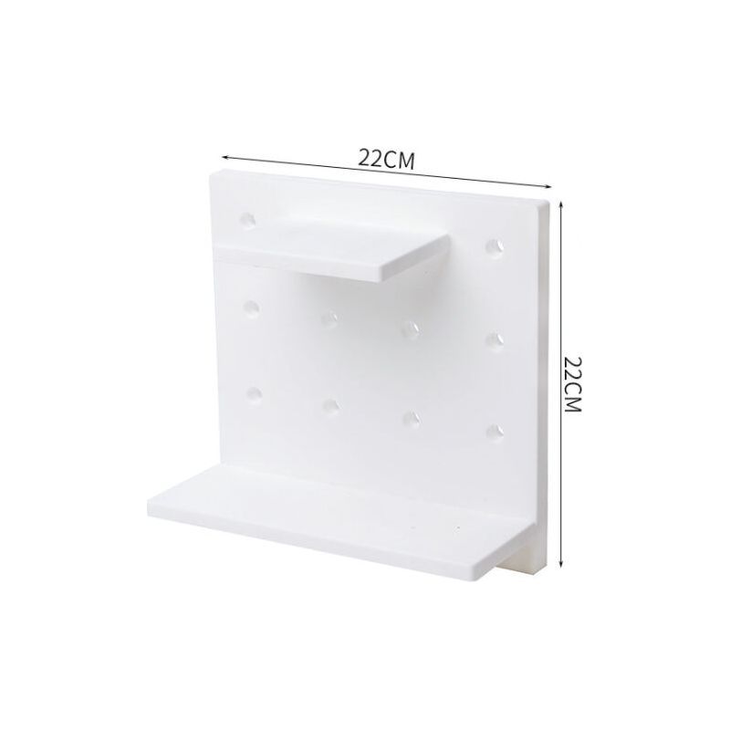 Bravix 3-teiliges Lochwandregal, Wandorganizer Aus Kunststoff, Geeignet Für Zuhause, Küche, Badezimmer, Büro (weiß)