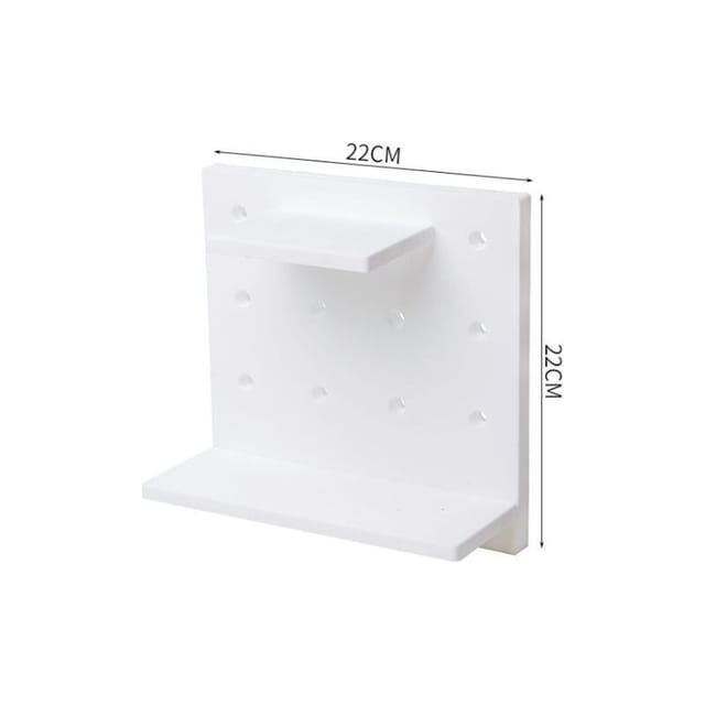 Bravix 3-teiliges Lochwandregal, Wandorganizer Aus Kunststoff, Geeignet Für Zuhause, Küche, Badezimmer, Büro (weiß)